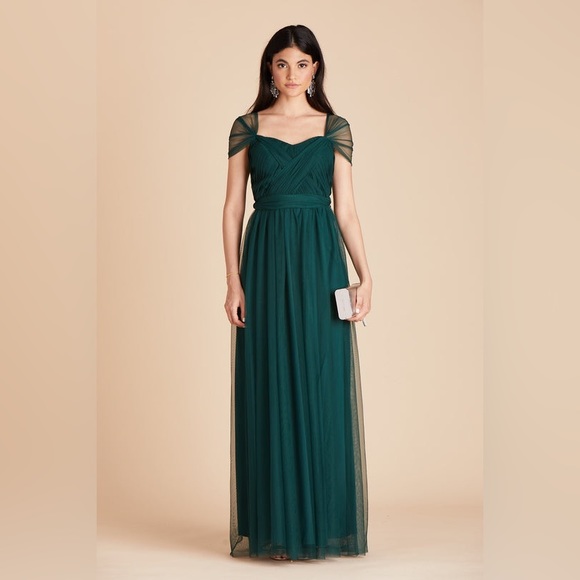 *NWT* Birdy Grey Christina Convertible Dress in Tulle Emerald Green Size M - Picture 7 of 17